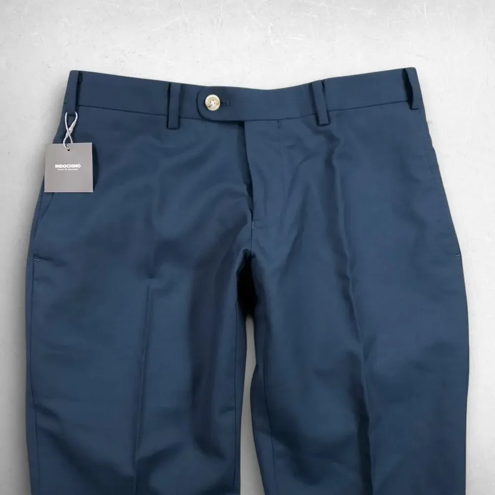 Indochino Made to Measure Slim Dress Pants Men 29x30 Teal‎ Tailored Officecore